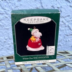 Snoopy Winter Fun Christmas Ornament 98 Peanuts Xmas Keepsake
